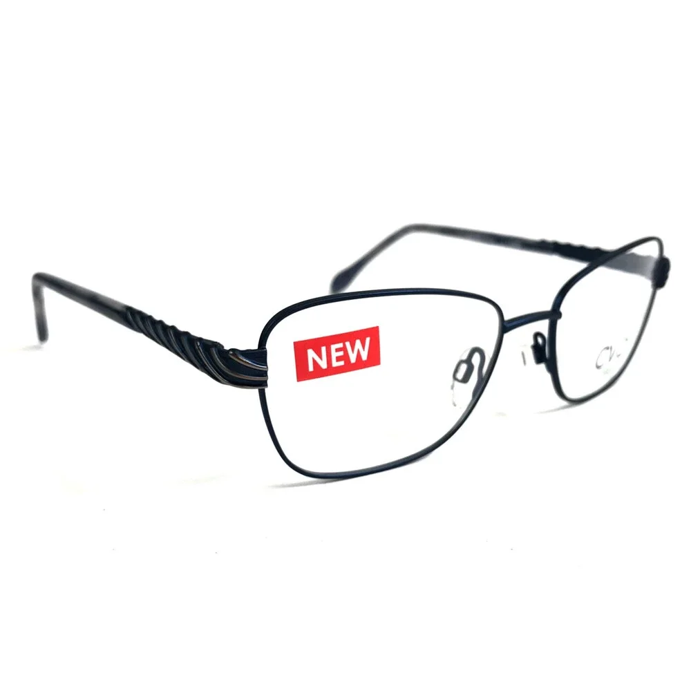 Clear Vision Eyeglasses Frames ELIZA AZURE BLUE Cat Eye Wire Rim 51-16-130